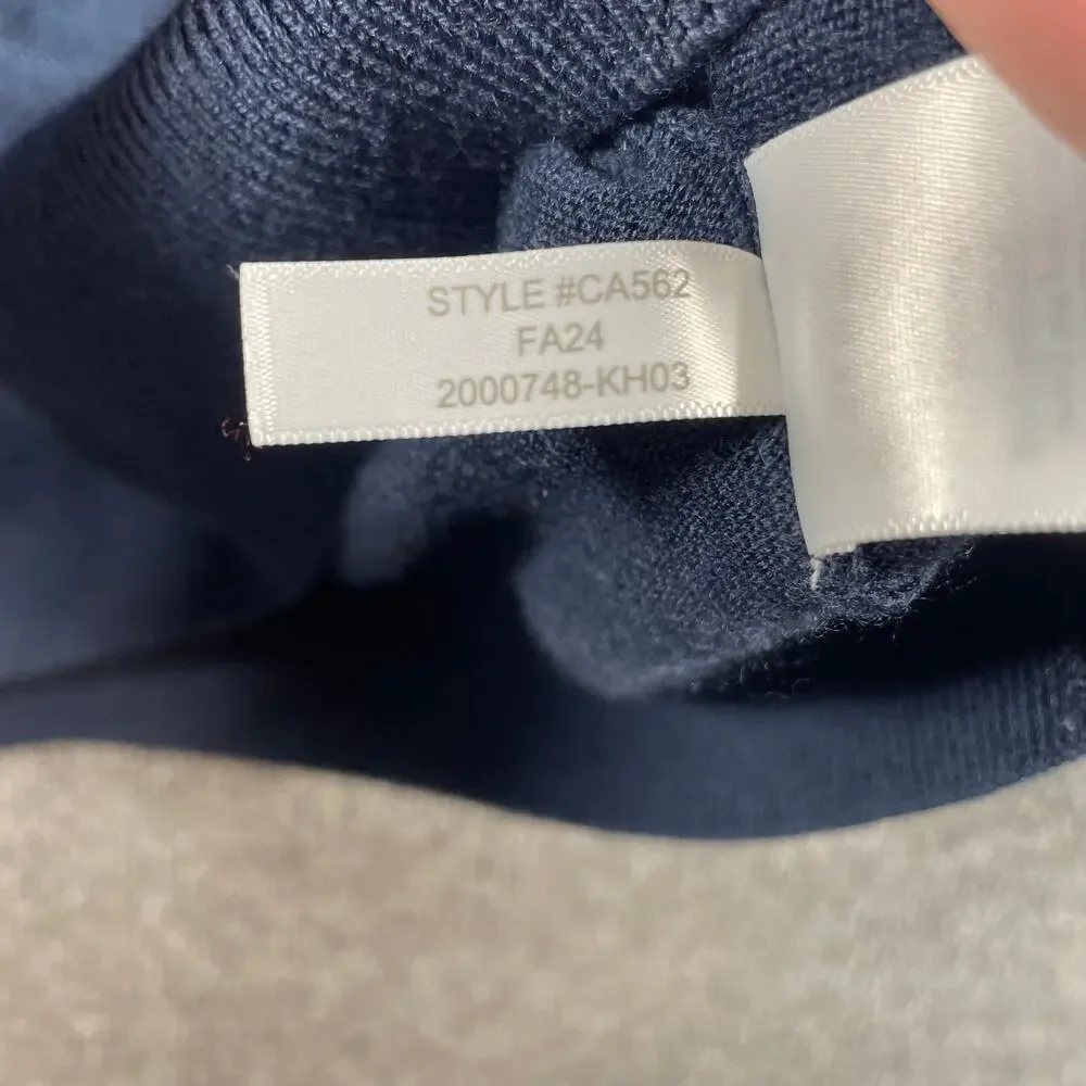J. Crew 1/2 Zip Merino Wool Pullover Sweater Men's Large Blue Casual